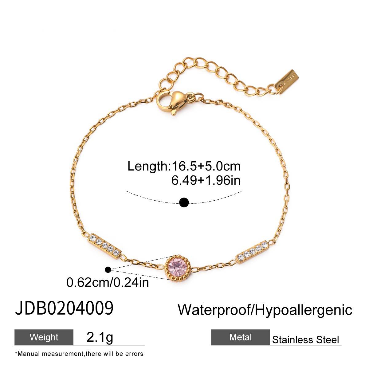Damen Armband mit funkelnden Zirkonia-Details und hypoallergener Edelstahlverarbeitung Shop Nory