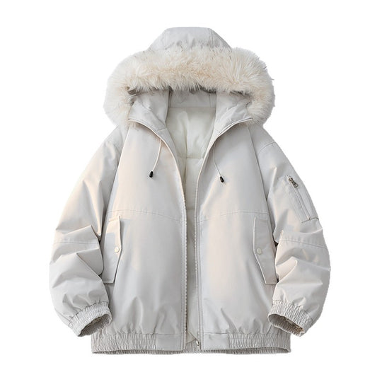 Damen Modische Winterjacke mit abnehmbarem Kunstfellkragen Shop Nory