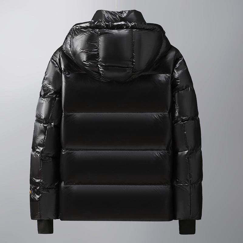 Unisex Glänzender Steppparka mit metallic‑Innenfutter und Tragegurten Shop Nory
