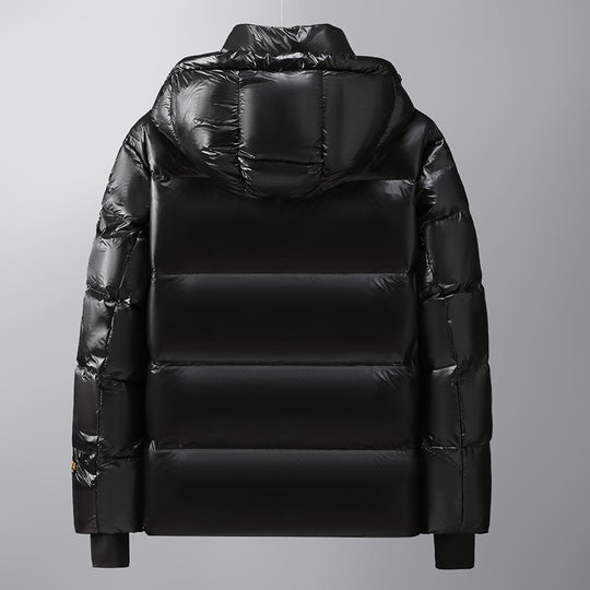 Unisex Glänzender Steppparka mit metallic‑Innenfutter und Tragegurten Shop Nory