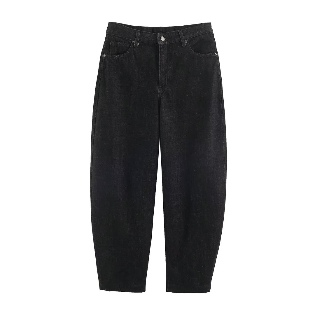 Damen Highwaist Relaxed Tapered Jeans mit konischem Bein Shop Nory