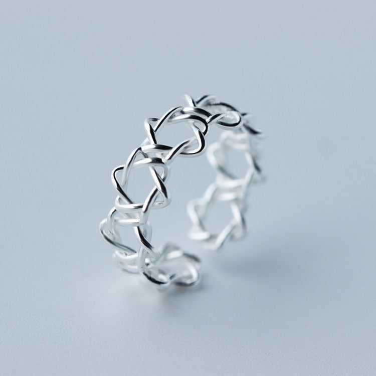 Damen filigree ring with elegant chain design Shop Nory