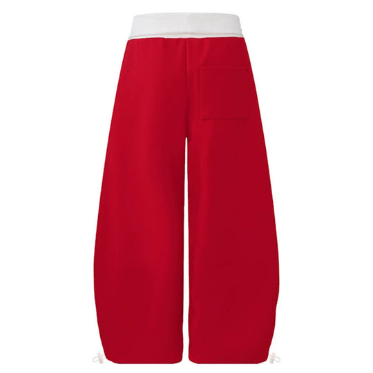 Damen Weite Palazzo-Jogginghose mit hohem Komfortbund, seitlichem Schriftprint und verstellbarem Saum Shop Nory