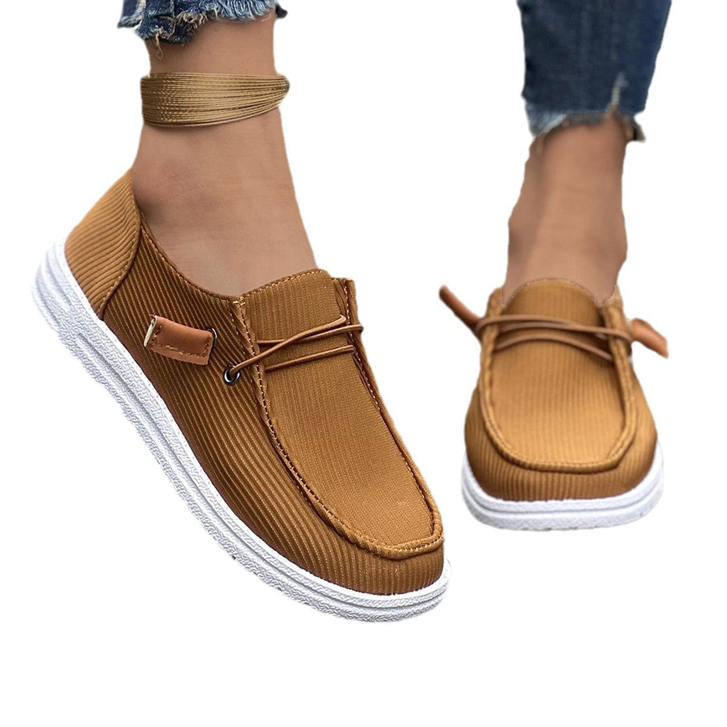 Damen Slip-On Sneakers mit elastischem Obermaterial und rutschfester Sohle