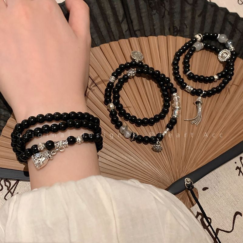 Damen Armband mit edlen Natursteinen und schimmernden Akzenten Shop Nory