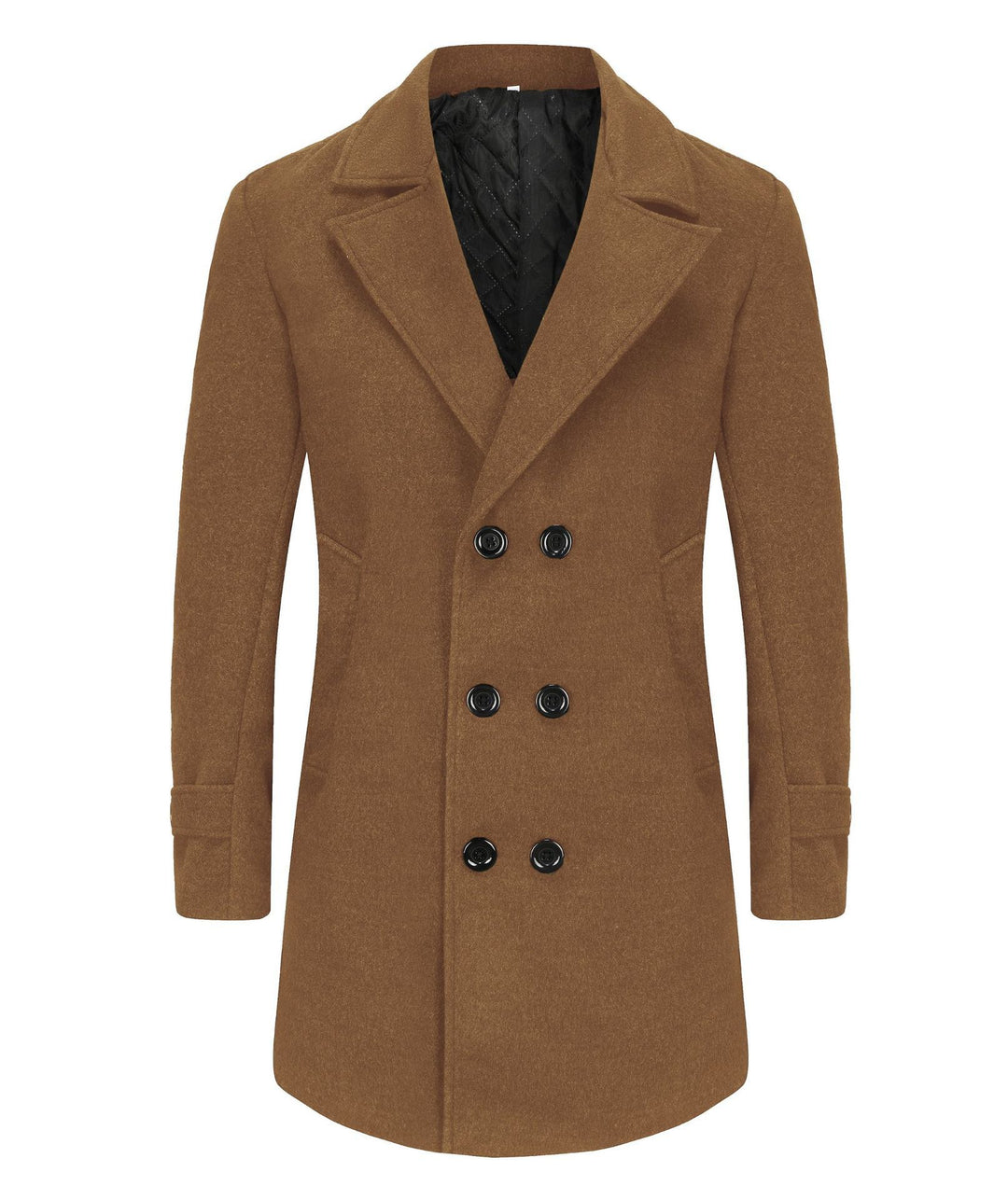 Herren Doppelreihiger City Mantel aus Wollmix mit taillierter Silhouette Shop Nory