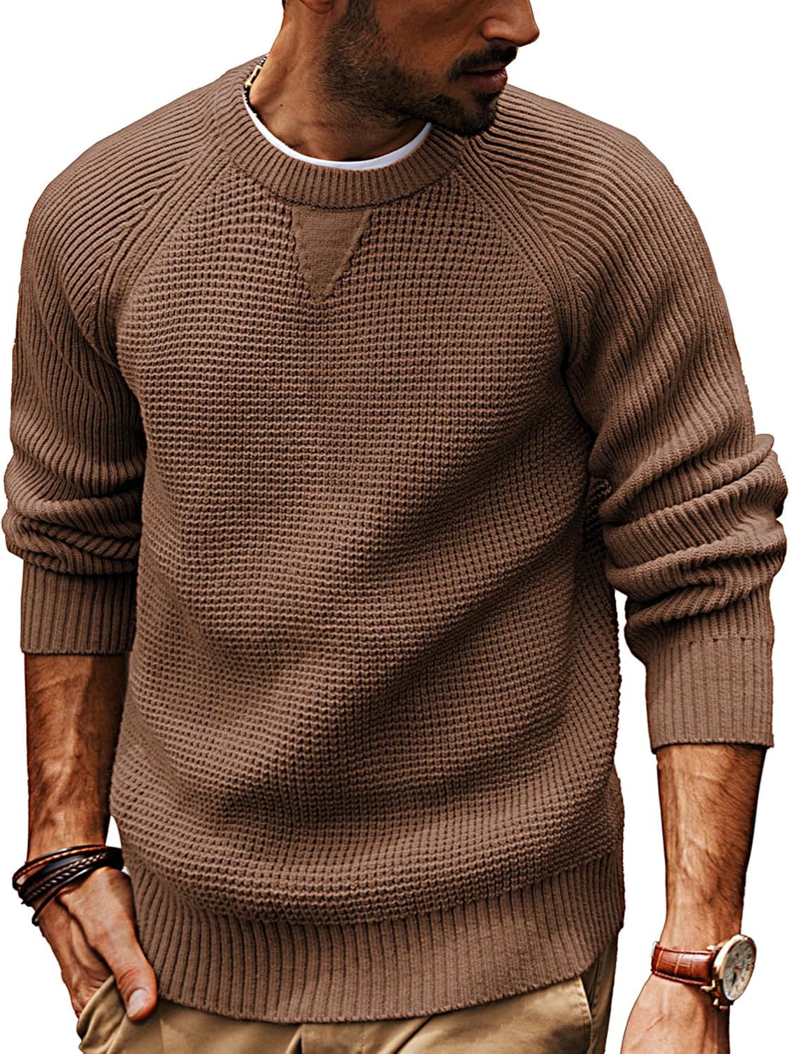 Herren strukturiertes Pullover mit lässigem Schnitt