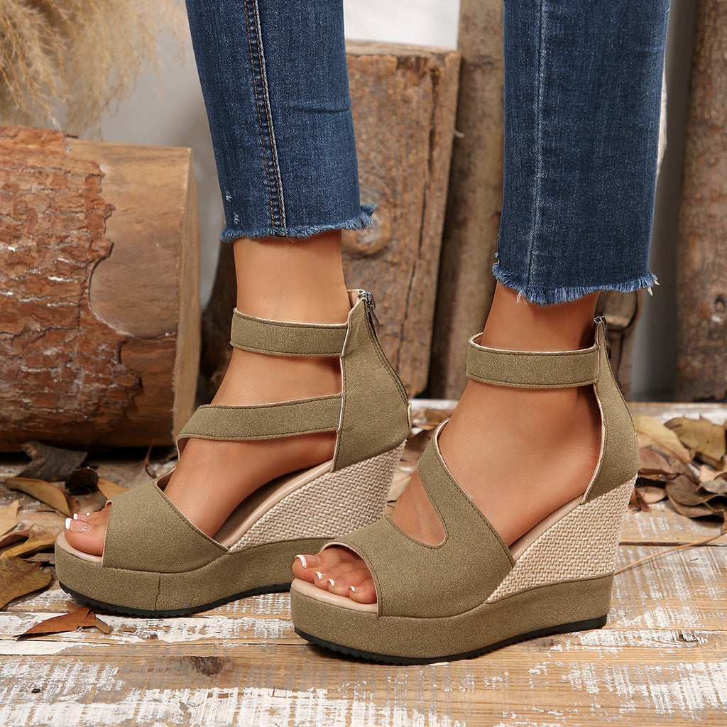 Damen Wedge Sandalen mit vielseitigem Design