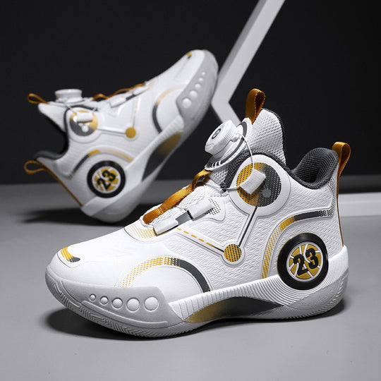 Unisex Futuristische City-Sneaker mit Drehmechanik-Verschluss, gepolsterter Fersenstütze und gedämpfter Wabensohle Shopy Nory