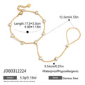 Damen Armband mit funkelnden Herzanhängern aus hypoallergenem Edelstahl Shop Nory