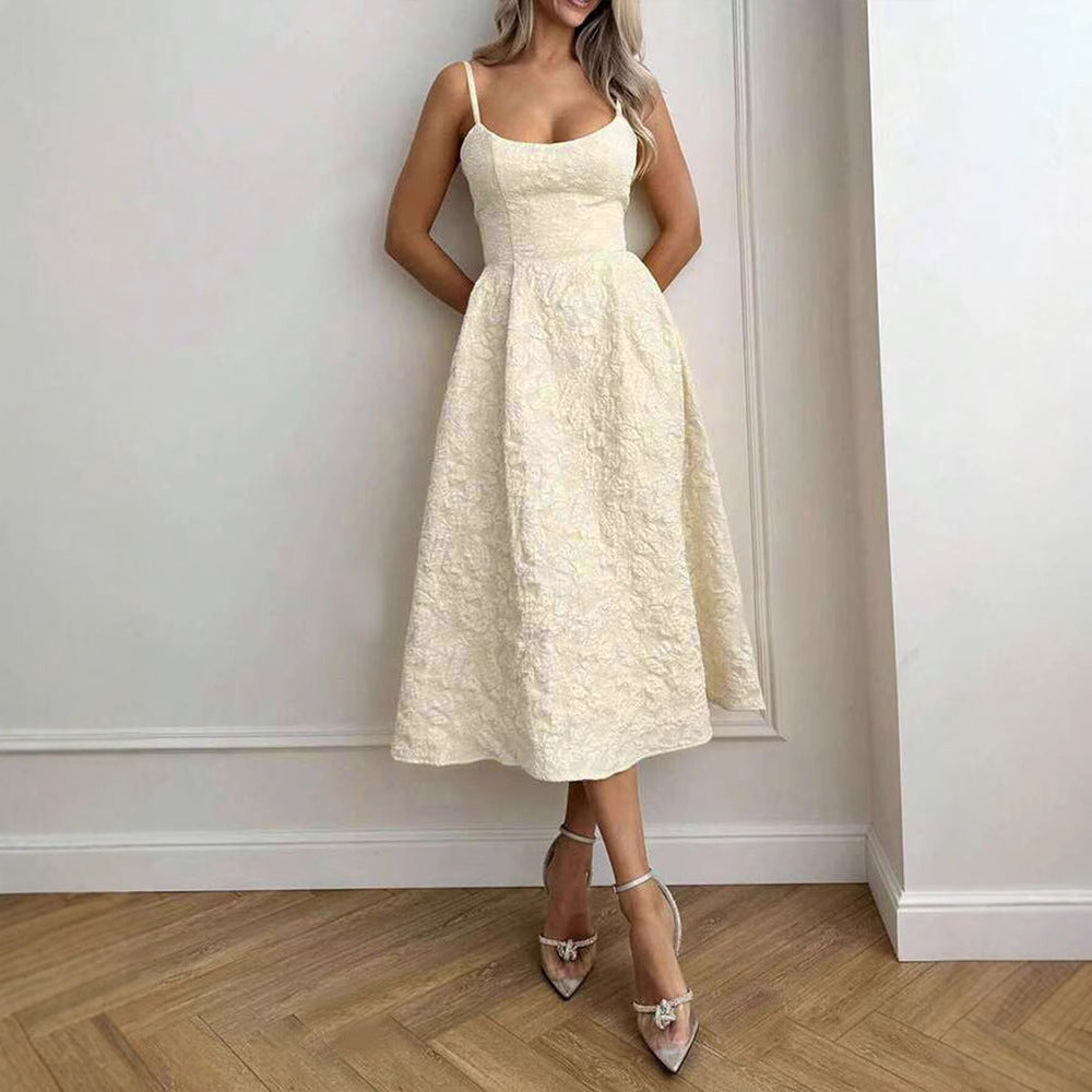 Damen langes Kleider mit feinem TexturgewShopnorye Shopnory