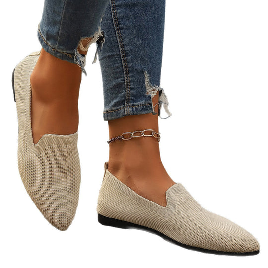 Damen Bequeme Slip-On Schuhe mit atmungsaktivem GewShopnorye