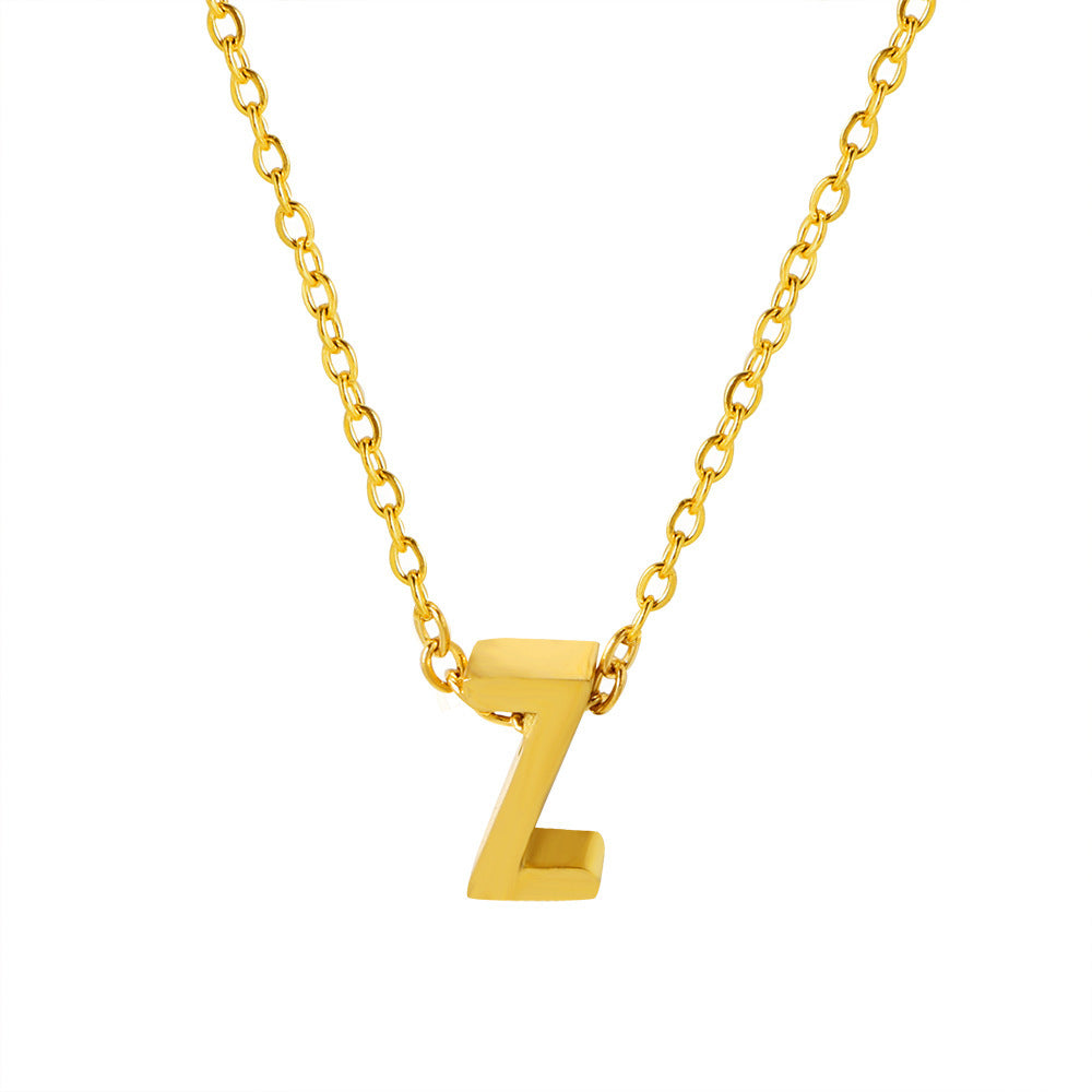 Damen personalisierte Initial Anhänger Halskette Shop Nory