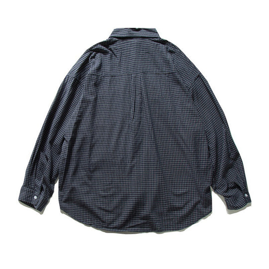 Herren Oversized-Kariertes Langarmhemd mit Brusttasche Shop Nory