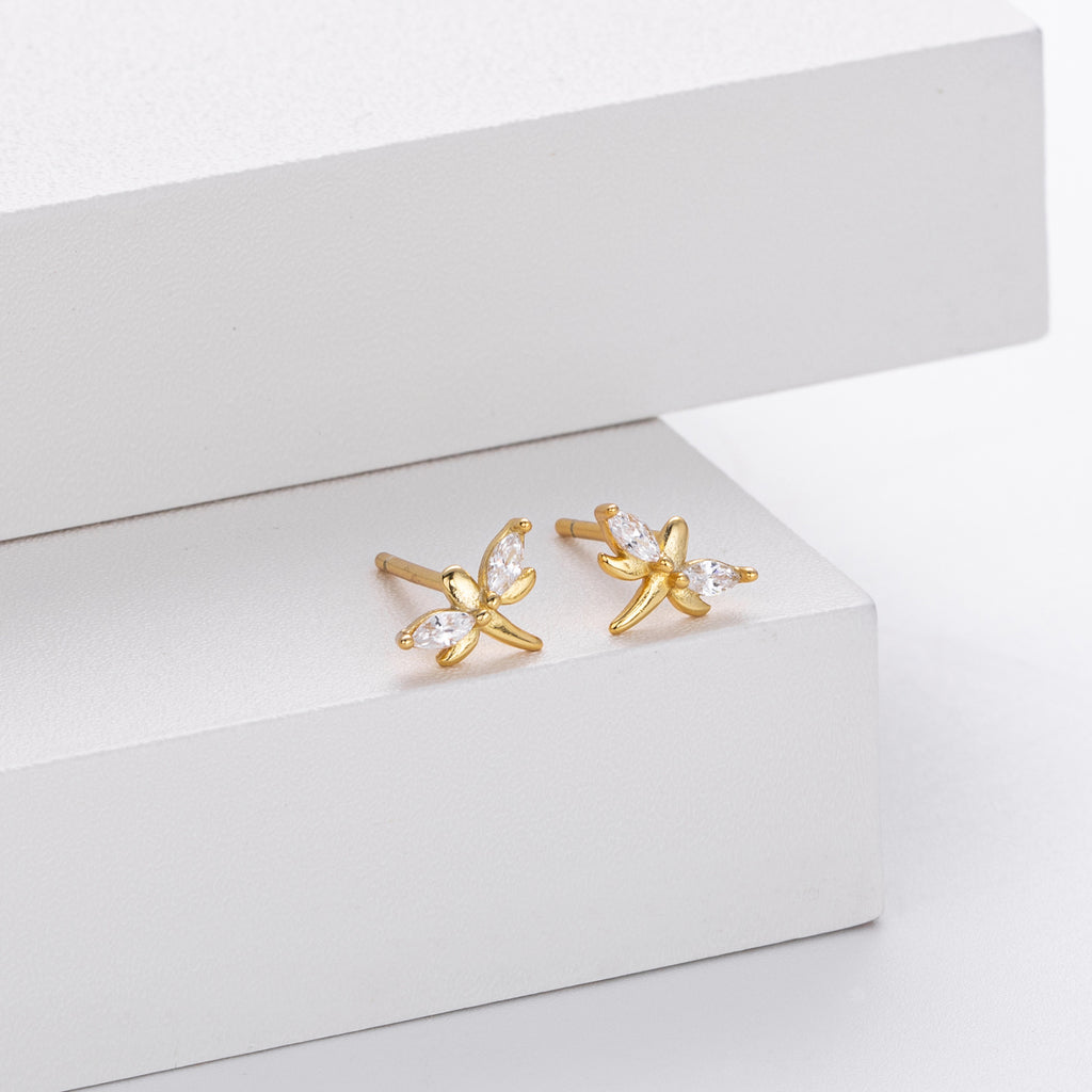 Damen Ohrstecker im eleganten Schmetterlingsdesign aus hochwertigem 925 Sterling Silber Shop Nory