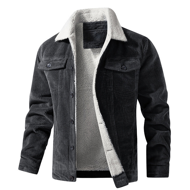 Elegante Cord Herrenjacke