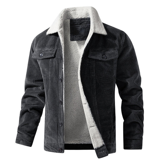 Elegante Cord Herrenjacke