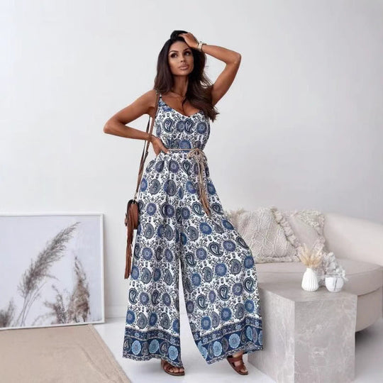 Damen Bohemian Weitbeiniger Bodysuit