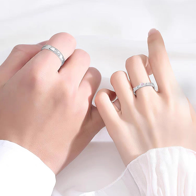 Damenring mit floralem Rosendesign und funkelnden Zirkonia Shop Nory