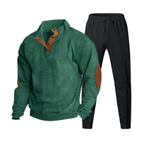Schwarzgrün mit schwarzer Hose