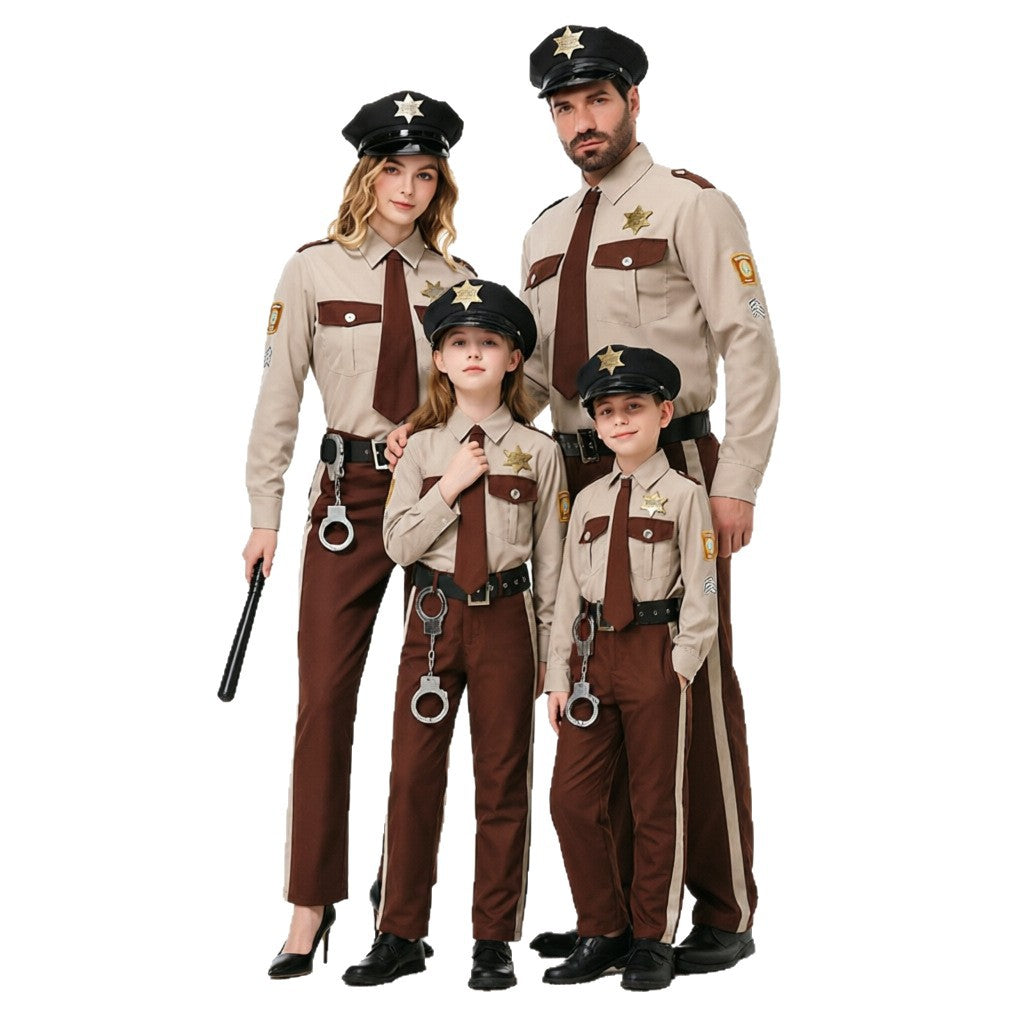 Herren Polizei Kostüm mit dekorativem Uniform und Zubehör Shop Nory