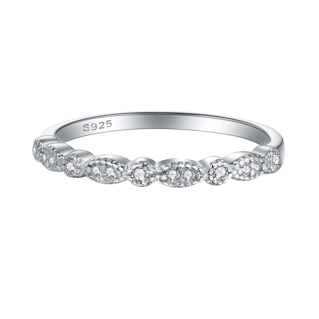 Damen Verlobungsring mit tropfenförmigem Hauptstein und filigranem Design Shop Nory