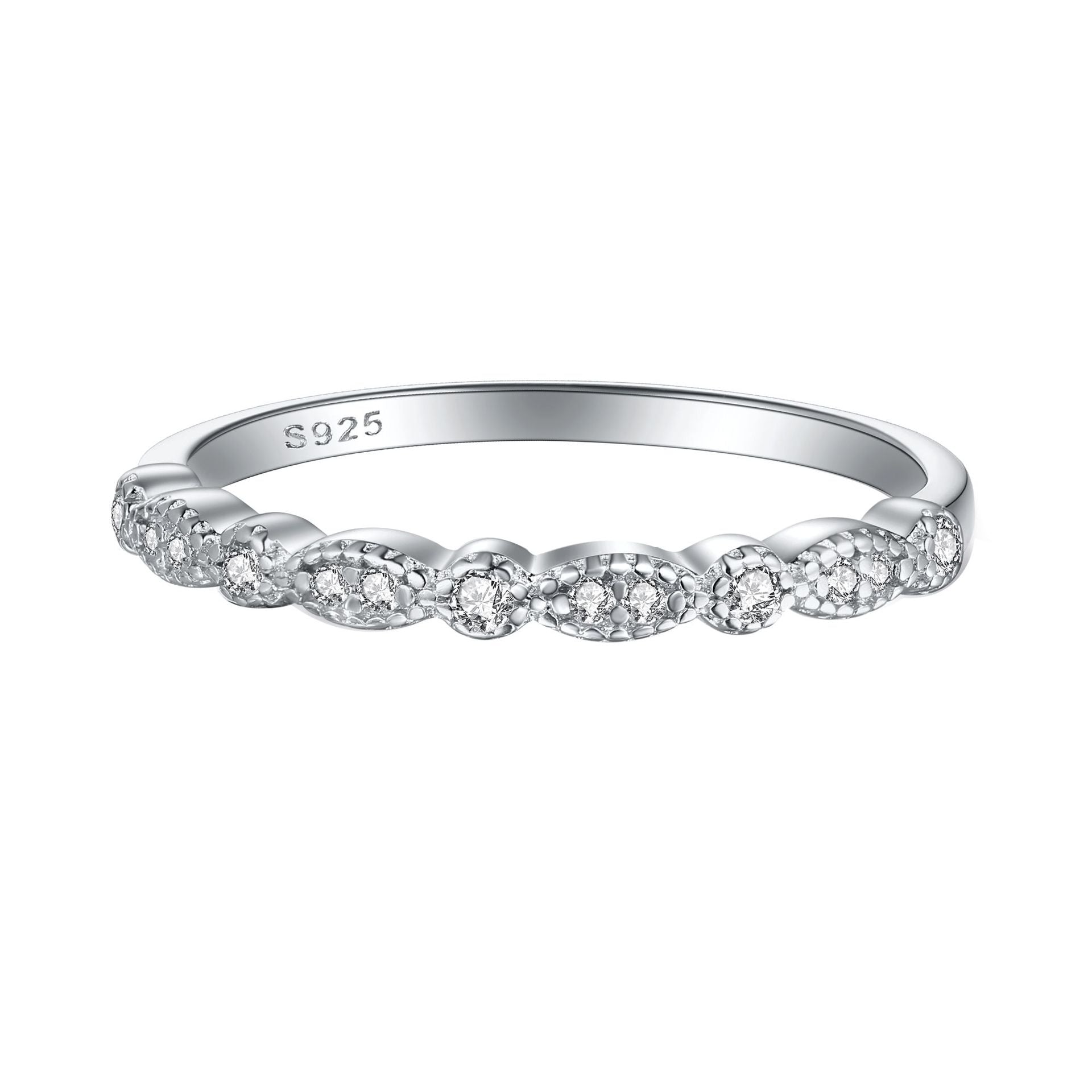 Damen Verlobungsring mit tropfenförmigem Hauptstein und filigranem Design Shop Nory