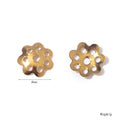 Damen Ohrstecker mit floralem Design aus hochwertigem Metall Shop Nory