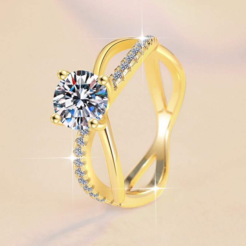 Damen zierlicher Zirkonia-Ring mit elegantem Design Shop Nory