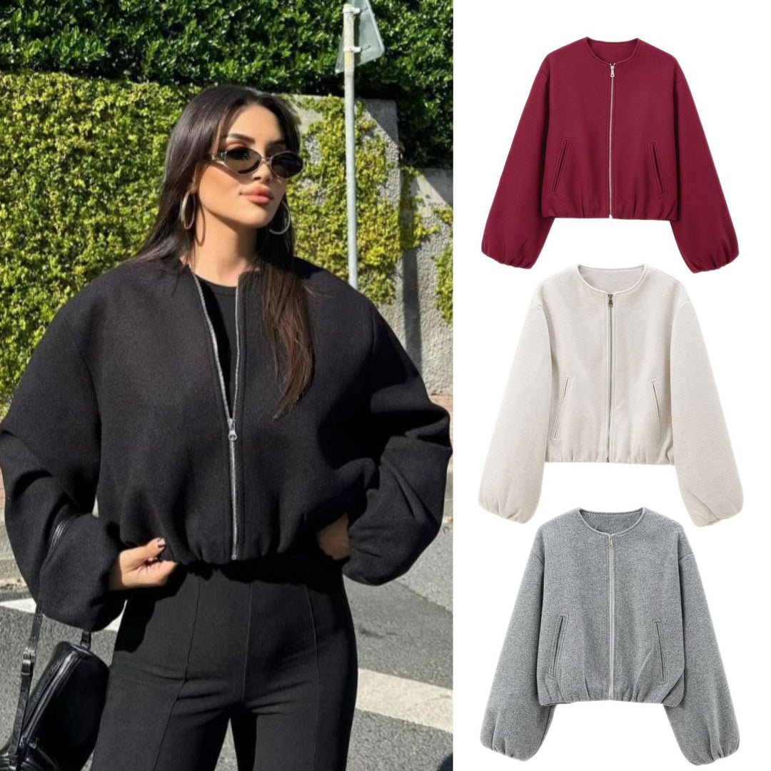 Damen Sportliche Bomberjacke