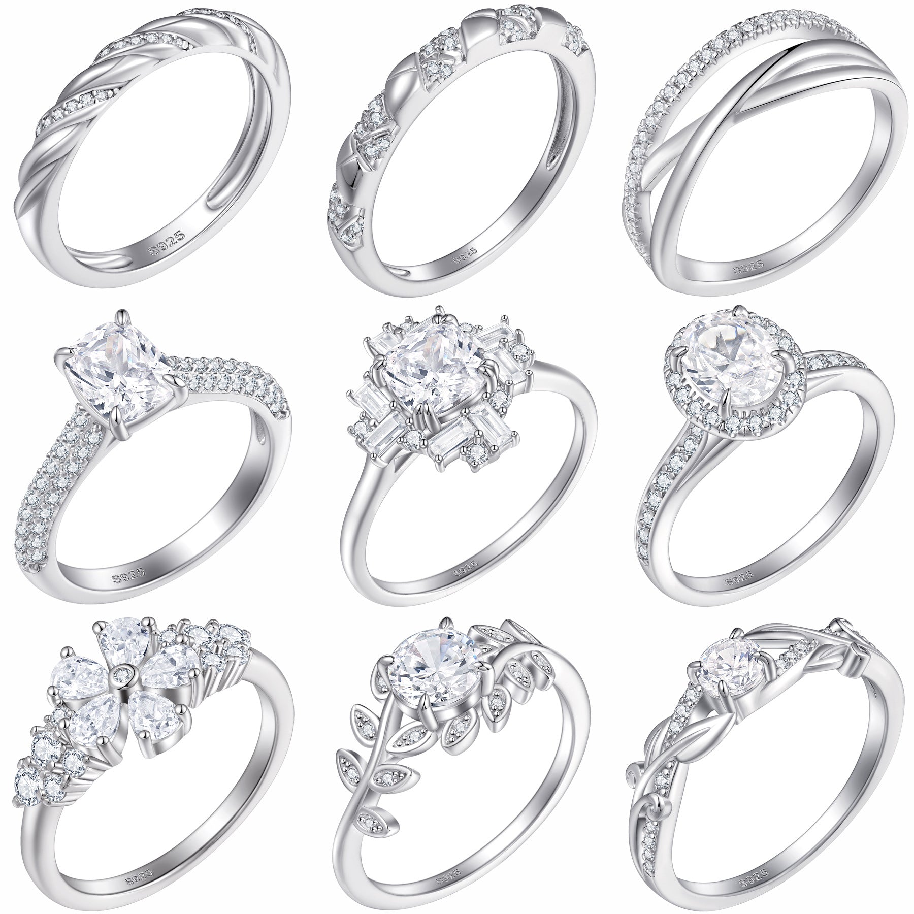 Damen eleganter Verlobungsring mit ovalem Design und funkelnden Zirkonia Shop Nory