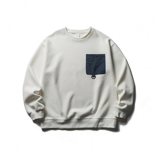 Unisex Oversize-Sweatshirt mit aufgesetzter Brusttasche und D-Ring Shop Nory