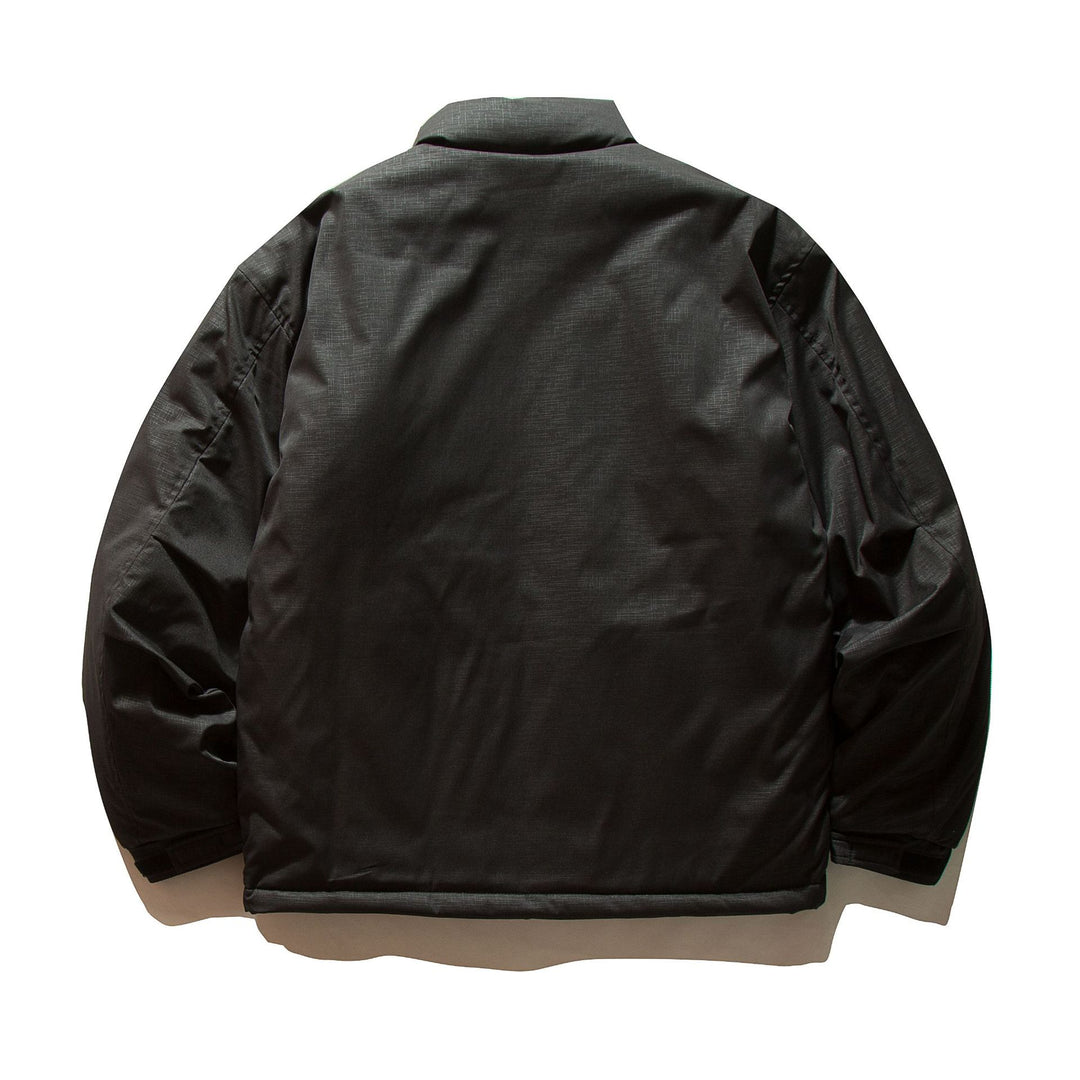 Unisex Boxy-gefüllte Pufferjacke mit hohem Stehkragen und Utility‑Taschen Shop Nory