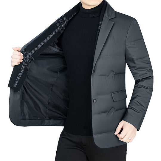Herren Gepolstertes Business-Sakko mit gesteppter Optik und Notch-Revers Shop Nory