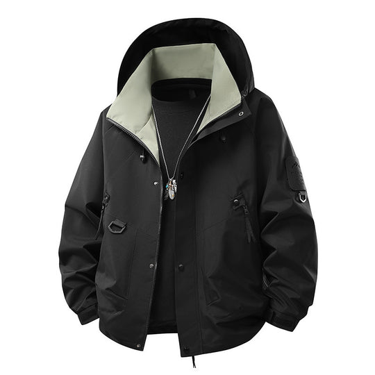 Herren Outdoor-Softshelljacke mit wasserabweisender Membran, vielseitigen Utility-Taschen und verstellbaren Bündchen Shop Nory