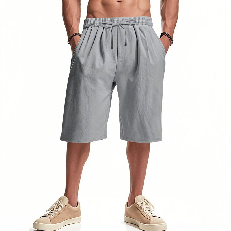 Herren bequeme Cargo-Shorts mit elastischem Bund und großzügigen Taschen