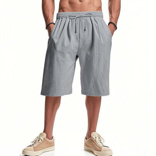 Herren bequeme Cargo-Shorts mit elastischem Bund und großzügigen Taschen