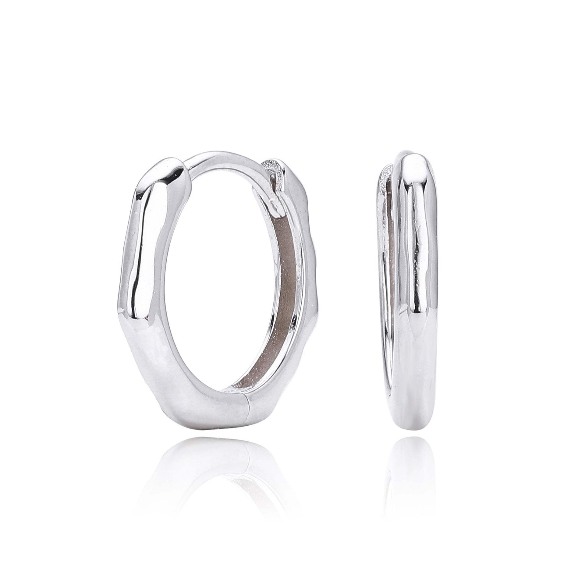 Damen Ohrhänger mit elegantem, geschwungenem Design aus hochwertigem 925 Sterling Silber Shop Nory