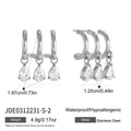 Damen Ohrhänger mit funkelnden Tropfensteinen aus hypoallergenem Edelstahl Shop Nory