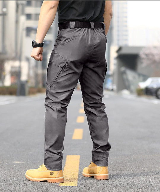 Herren Cargo-Hose mit verstellbarem Bund und tiefen Seitentaschen
