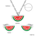Damen Schmuckset mit Wassermelonen-Anhängermotiv Shop Nory