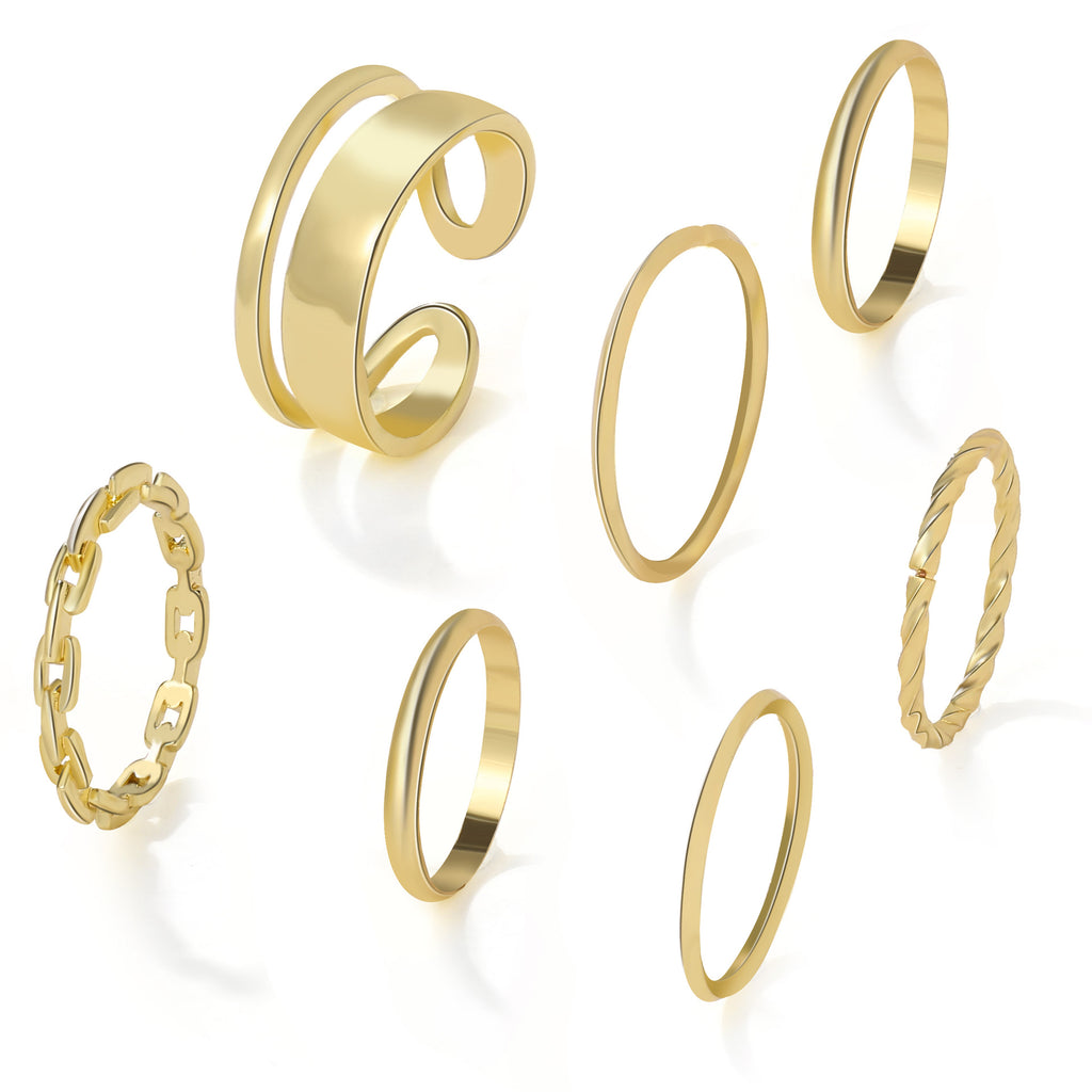 Damen Ring-Set mit verschiedenen eleganten Designs und filigranen Details Shop Nory