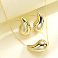 Damen Schmuckset mit eleganten Tropfenanhängern Shop Nory