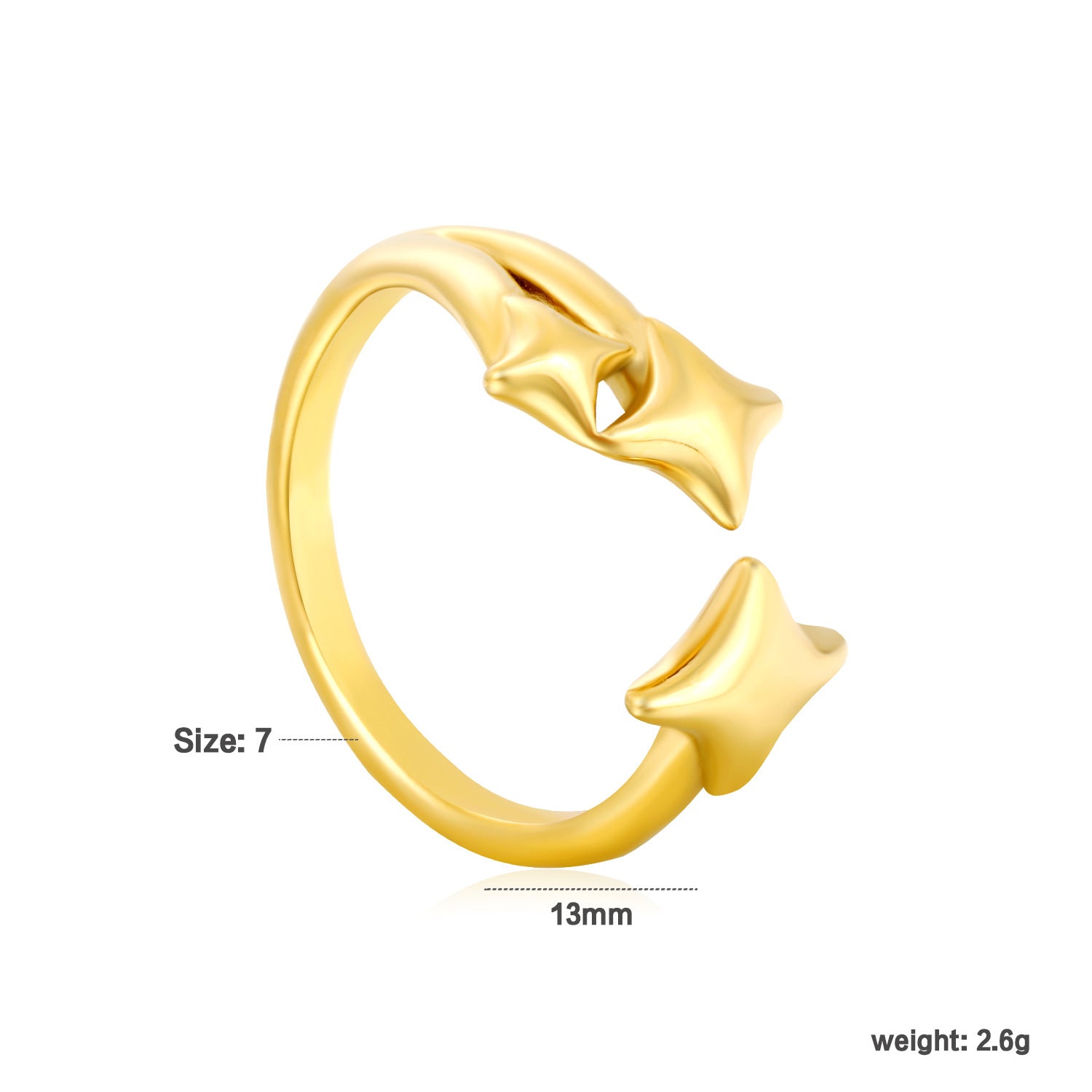Damen Ring mit innovativem, geschwungenem Design und elegantem Glanz Shop Nory