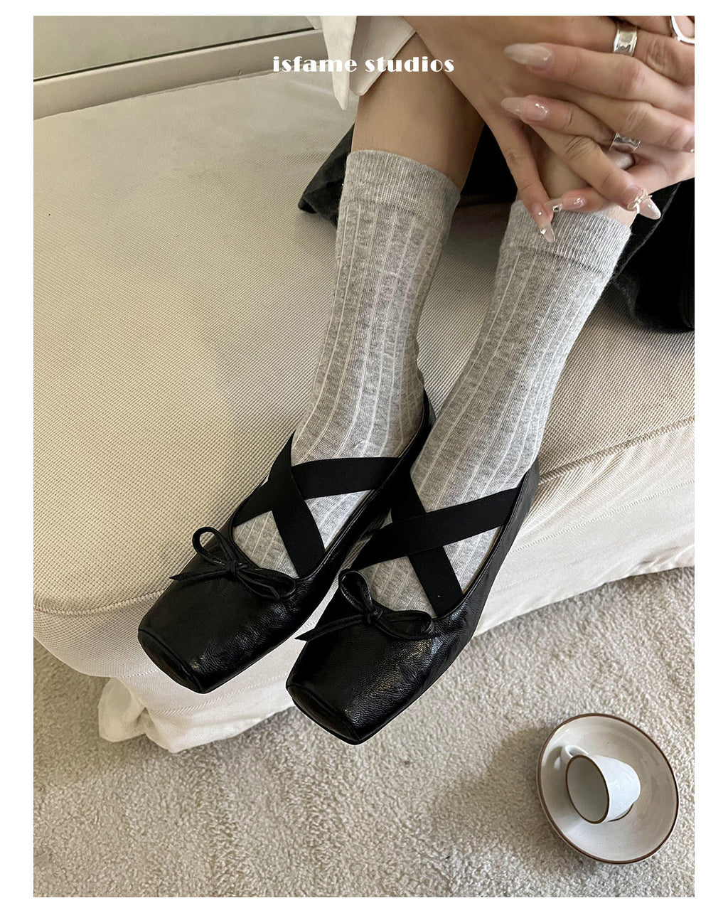 Damen Ballerinas mit elegantem Riemendesign und verbessertem Komfort