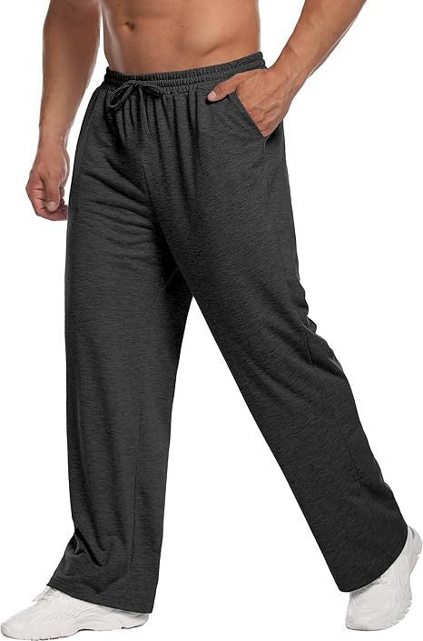 Herren nan locker fallende Loungehose aus softem Jersey mit Kordelzug, elastischem Bund und geradem Bein Shop Nory