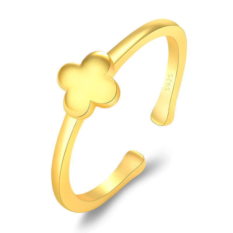 Damen Offener Ring mit floralen Akzenten und hochwertiger Verarbeitung Shop Nory