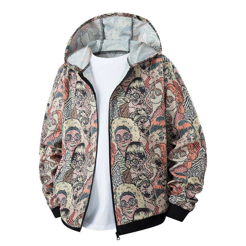 Damen Künstlerische Kapuzenjacke Shop Nory