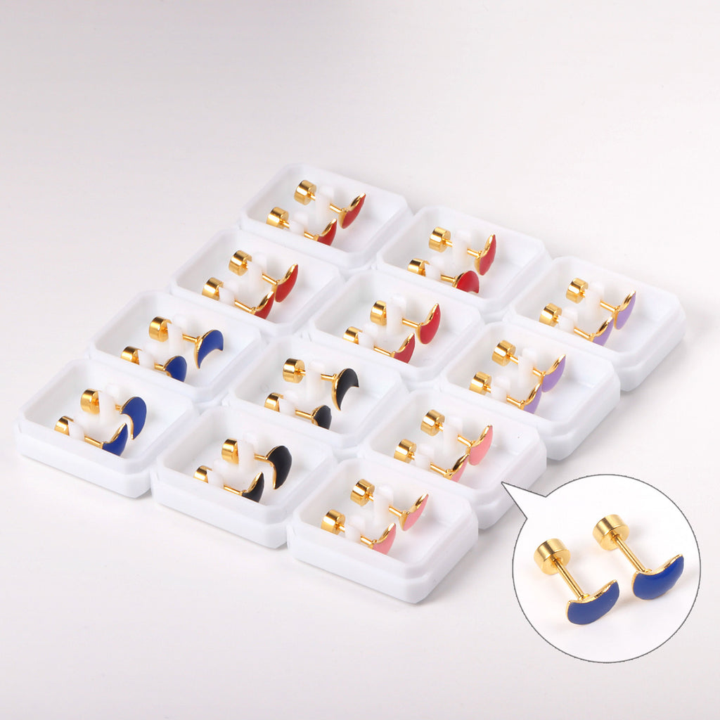 Damen Ohrstecker mit bunten Blütenmotiven aus hochwertigem Edelstahl Shop Nory