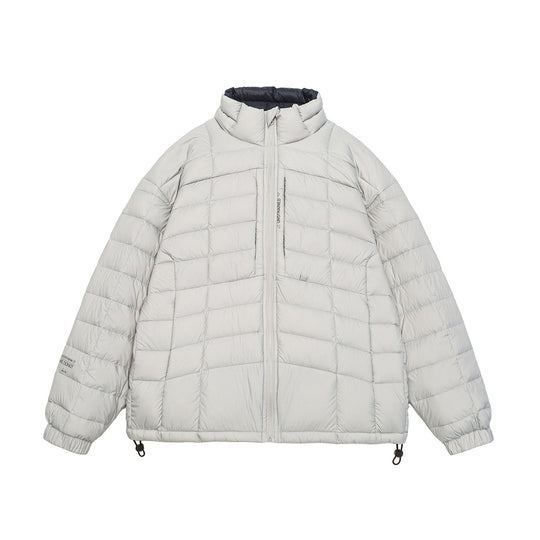Herren Kurz gesteppte Isolationsjacke mit hohem Stehkragen und Tunnelzugsaum Shop Nory